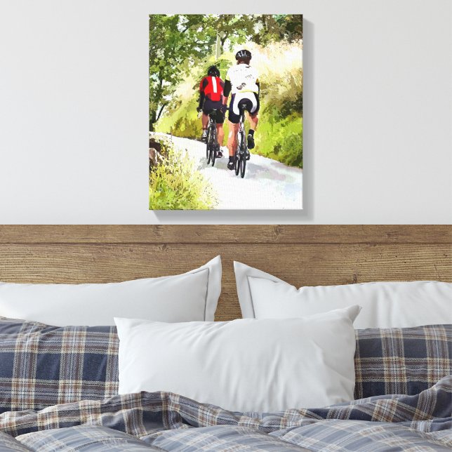 CYCLING CANVAS PRINT (Insitu(Bedroom))