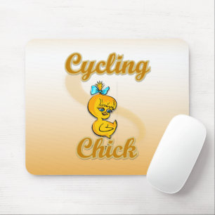 Cycling  Chick Mouse Pad