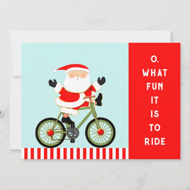 Cycling Christmas cards (Front)