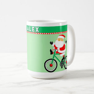 Cycling Christmas Holiday Gift Coffee Mug