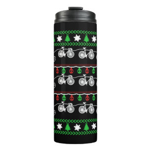 CYCLING CHRISTMAS THERMAL TUMBLER
