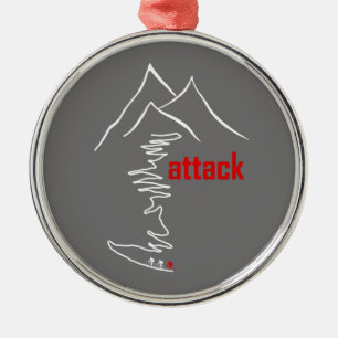 Cycling Climb, Attack Metal Tree Decoration