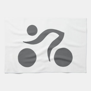 Cycling cool and unique design tea towel