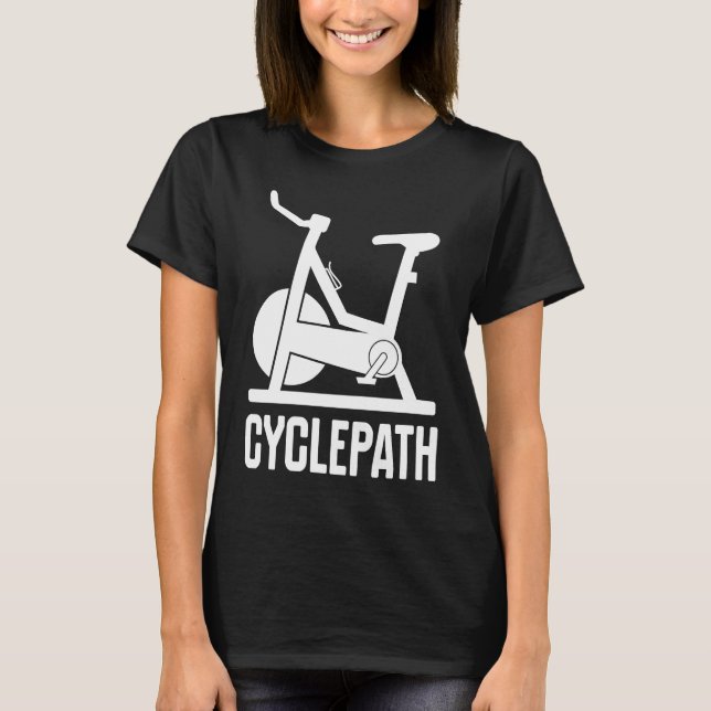 Cycling Cyclepath  cyclists gym instructors T-Shirt (Front)
