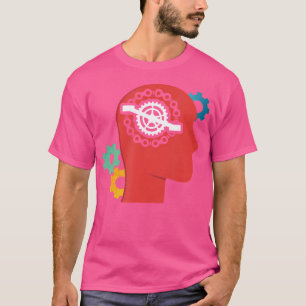 Cycling Cyclist Brain Biker Mountain Biking Cycle  T-Shirt