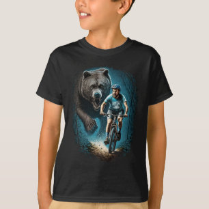 Cycling Cyclist Grizzly Bear Mtb Mountain Biking  T-Shirt