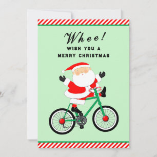 Cycling Cyclist Holiday Card