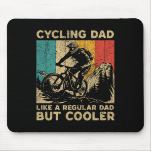 Cycling Dad Bicycle Riding Cyclist Dad Mens Mouse Pad