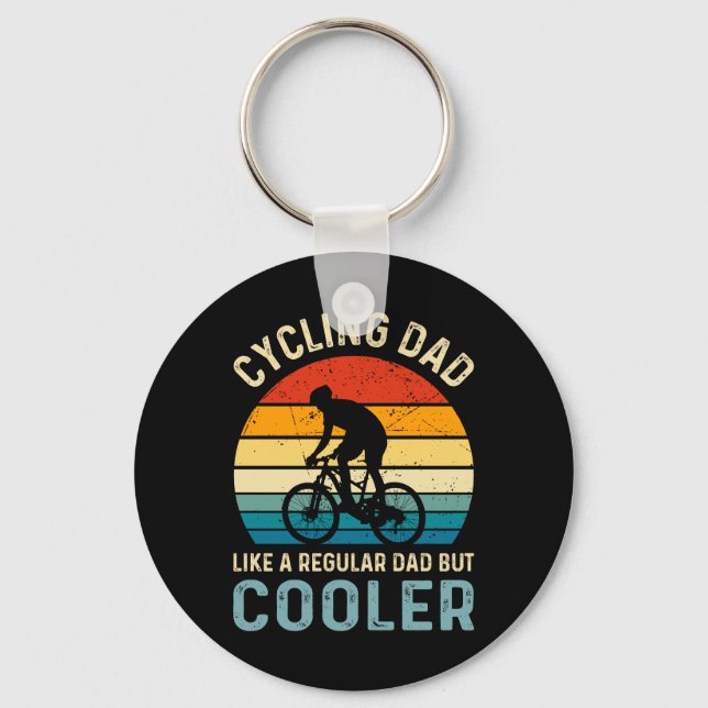 Cycling Dad | Cyclist | Cycologist | Adventure Key Ring (Front)
