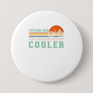 Cycling Dad Funny Bicycle Lovers Vintage Sun 7.5 Cm Round Badge