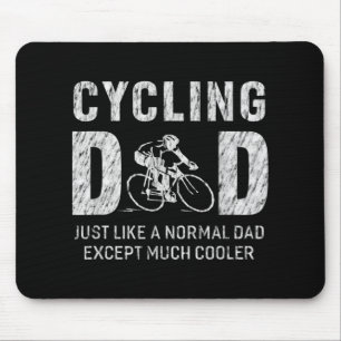 Cycling Dad Gifts For Father Cycling Cool Dad Mouse Pad