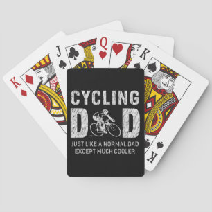 Cycling Dad Gifts For Father Cycling Cool Dad Playing Cards