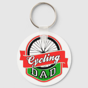 Cycling Dad Key Ring