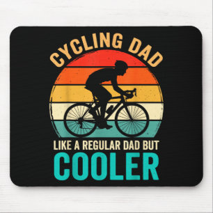 Cycling dad like a regular but cooler bycicle mouse pad