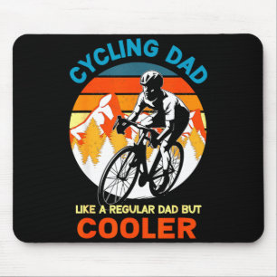 Cycling dad like a regular but cooler bycicle mouse pad