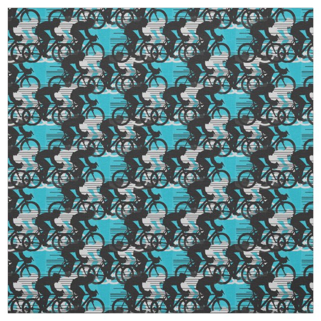 Cycling Design Fabric (Swatch)