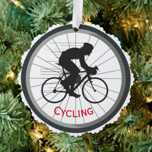 Cycling Design Paper Ornament Card