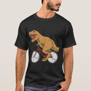 Cycling Dinosaur T-Rex Riding Road Bike MTB Cycloc T-Shirt