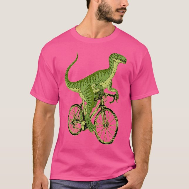 Cycling Dinosaur T-Shirt (Front)