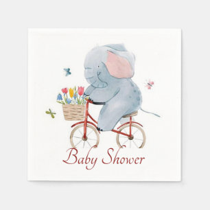Cycling Elephant  Napkin