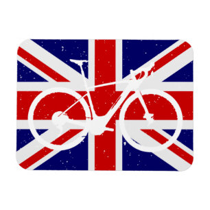 Cycling Enthusiast British Flag Magnet