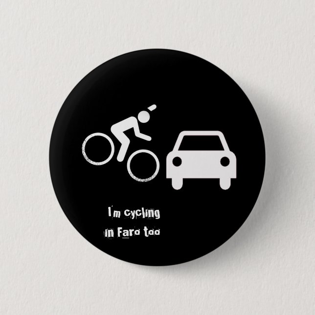 Cycling Faro 6 Cm Round Badge (Front)