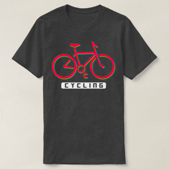 Cycling Fitness Excursion T-Shirt (Design Front)