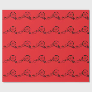 Cycling Frog Wrapping Paper