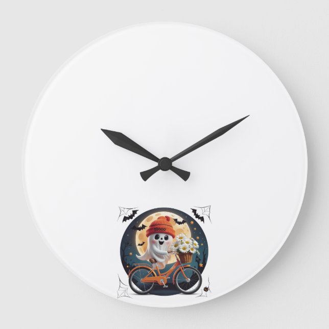 Cycling Ghost Large Clock (Front)