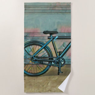Cycling gifts for dad beach towel