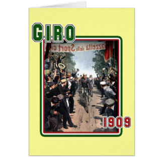 Cycling Giro 1909 Italy flag Retro Vintage Art