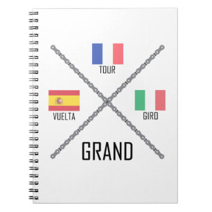 Cycling Grand Tours Spiral Notebook