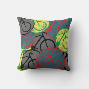 cycling graphic decor idea cushion