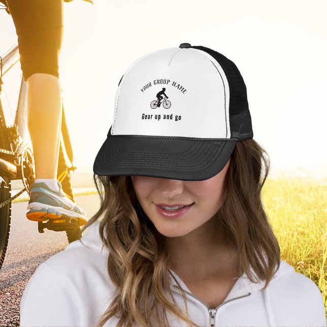 Cycling group custom name trucker hat (Creator Uploaded)