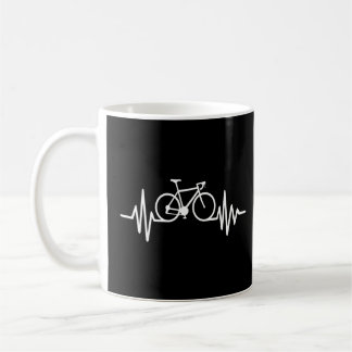 Cycling Heartbeat Bicycle Love Biking for racing c Coffee Mug