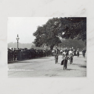 Cycling in Hyde Park, c.1910 Postcard