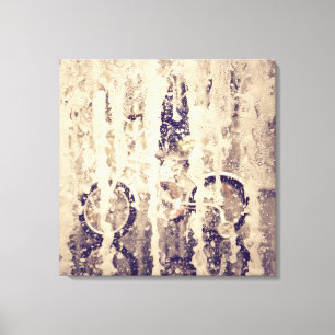 Cycling in the Rain Canvas Print