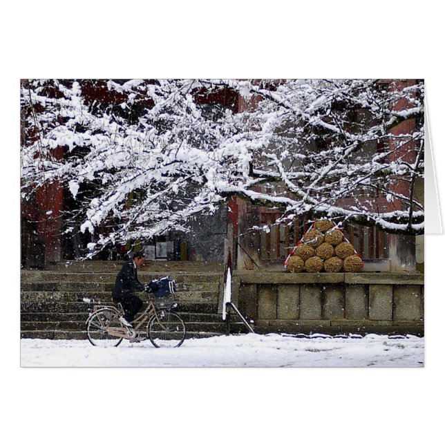 Cycling in the Snow (Front Horizontal)