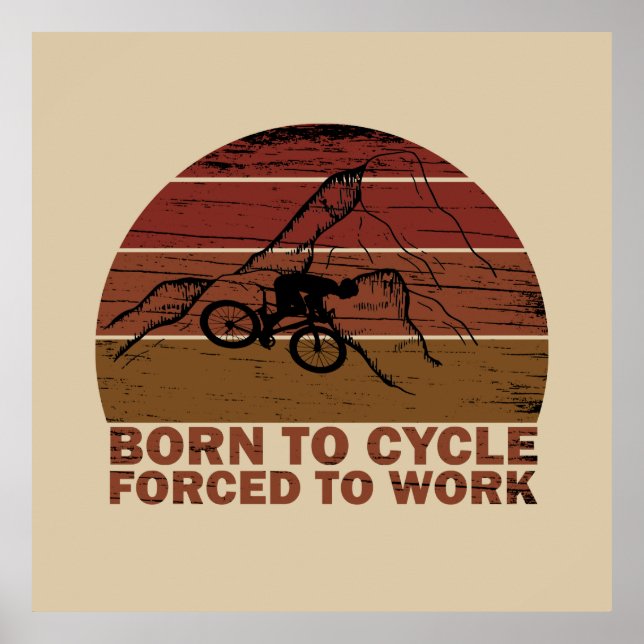 cycling inspirational quotes poster (Front)