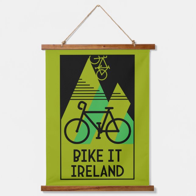 Cycling Ireland Hanging Tapestry (Front)