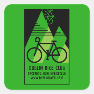 Cycling Ireland Square Sticker