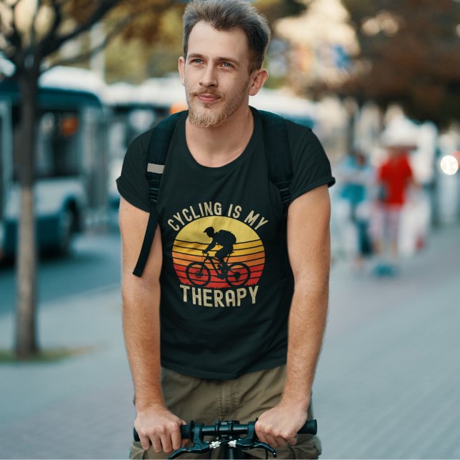 Cycling is my Tehraphy T-Shirt (Creator Uploaded)