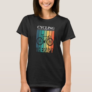 Cycling Is My Therapy Cyclist Bicycle T-Shirt