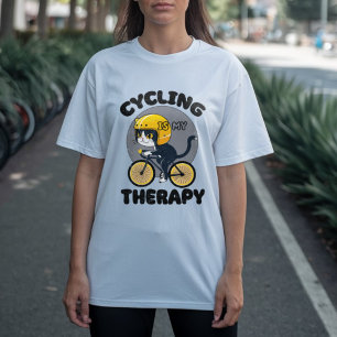 Cycling is my therapy funny cyclist T-Shirt