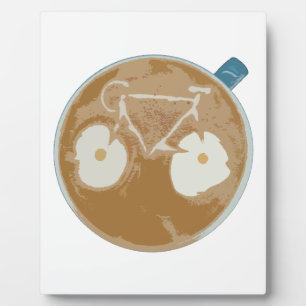 Cycling Latte Art Plaque