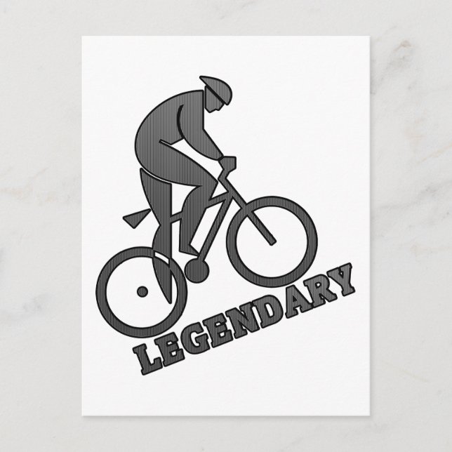 Cycling Legendary Postcard (Front)