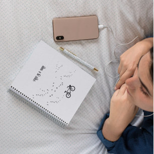 Cycling Life, free as a bird customisable Notebook