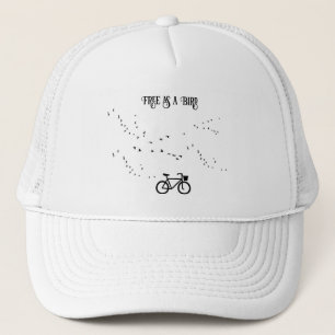 Cycling Life, free as a bird customisable Trucker Hat