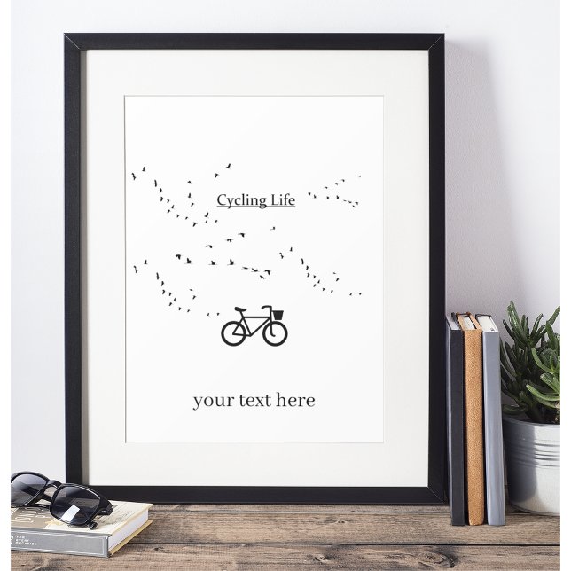 Cycling Life, free as a bird Photo Print (Creator Uploaded)
