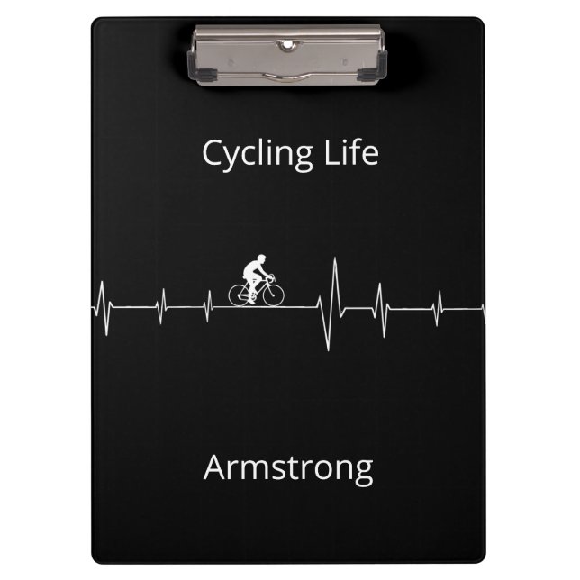 Cycling Life, Heartbeat customisable Clipboard (Front)
